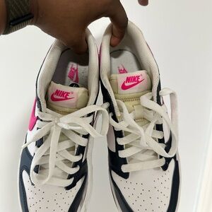 Nike White and Pink Athletic Shoes